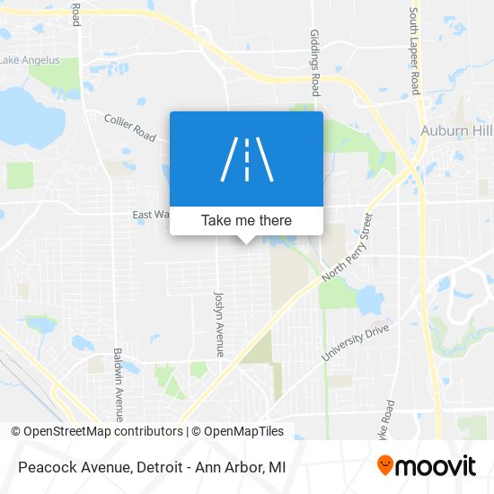 Peacock Avenue map