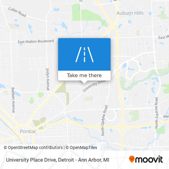 University Place Drive map