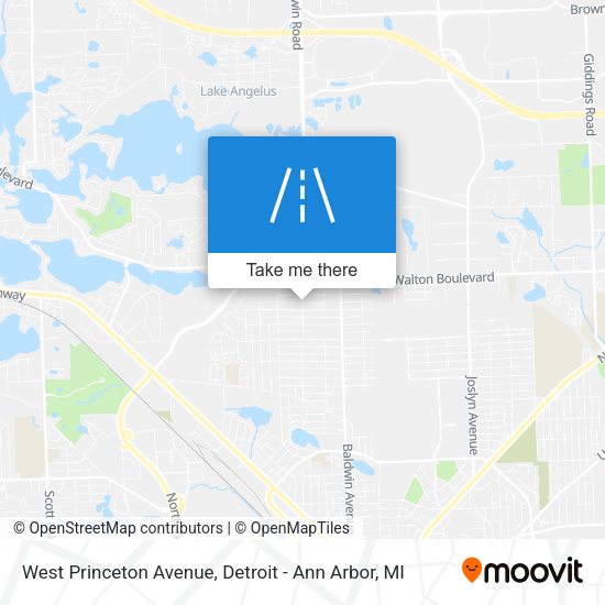 Mapa de West Princeton Avenue