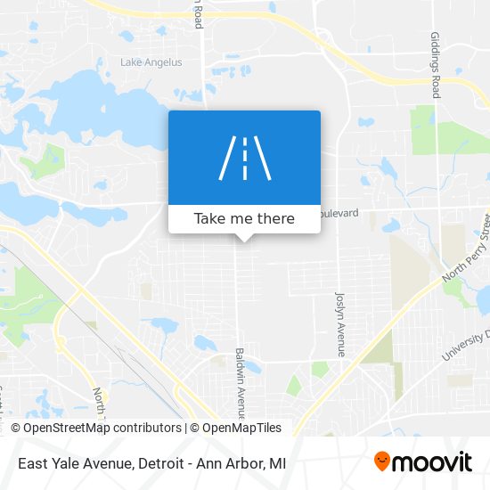 Mapa de East Yale Avenue