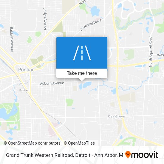 Grand Trunk Western Railroad map