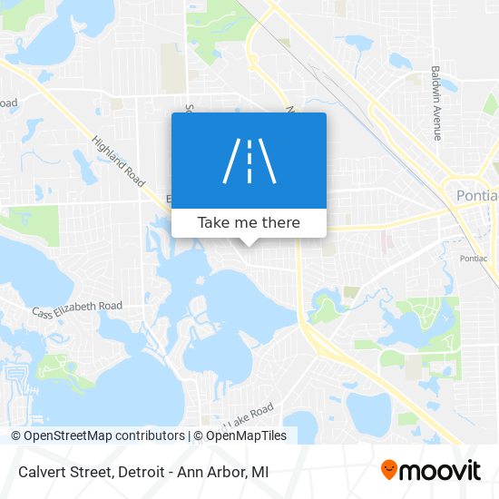 Calvert Street map