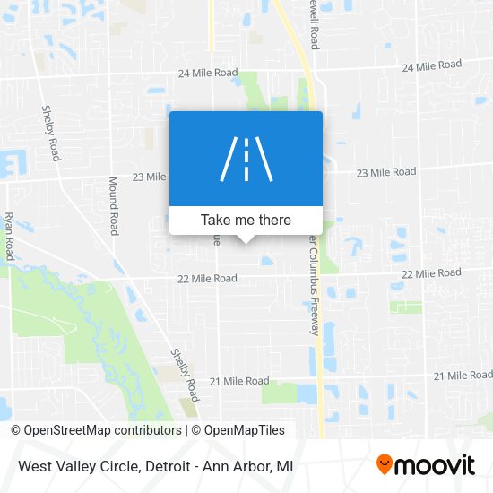 Mapa de West Valley Circle