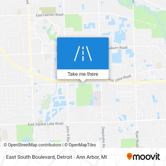 East South Boulevard map