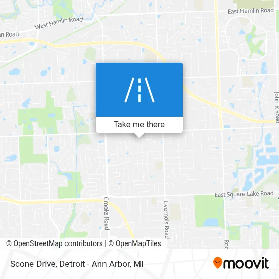 Scone Drive map