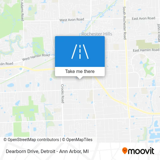 Dearborn Drive map