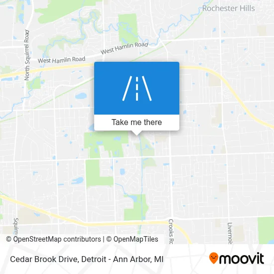 Cedar Brook Drive map