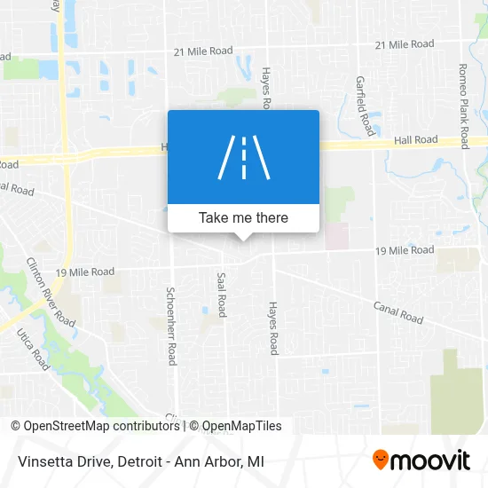 Vinsetta Drive map