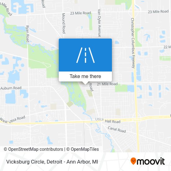 Vicksburg Circle map