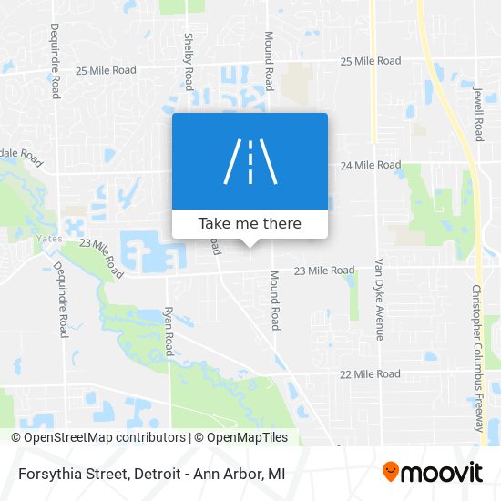 Forsythia Street map