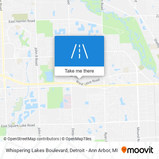 Mapa de Whispering Lakes Boulevard