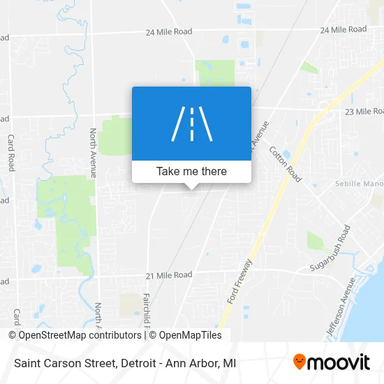 Saint Carson Street map