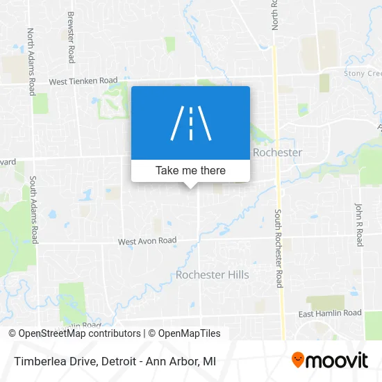Timberlea Drive map