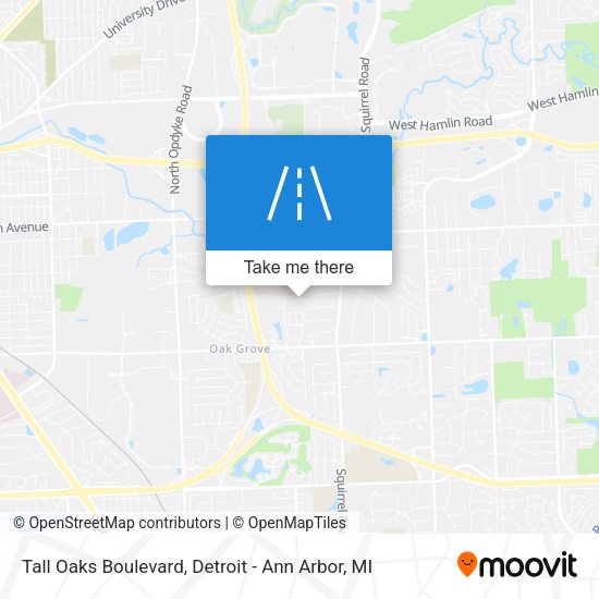 Tall Oaks Boulevard map