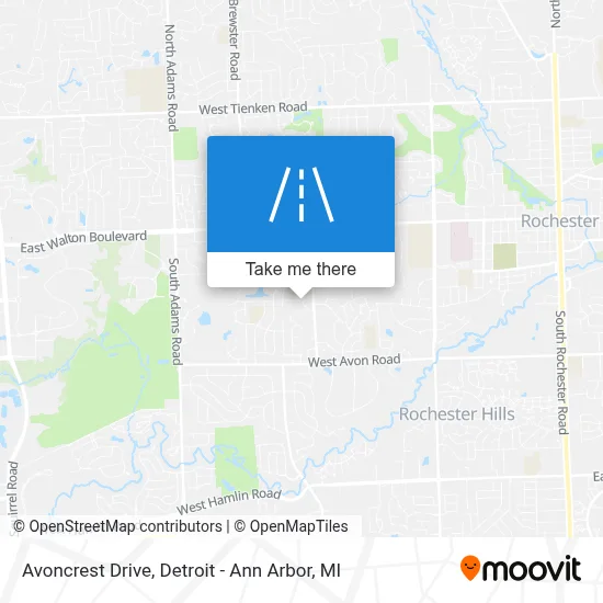 Avoncrest Drive map