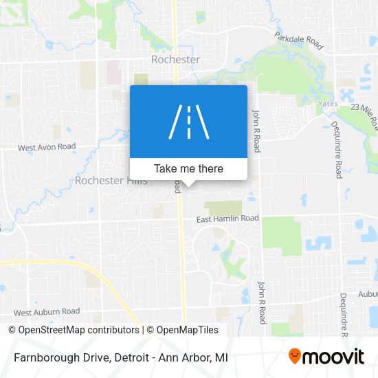Mapa de Farnborough Drive