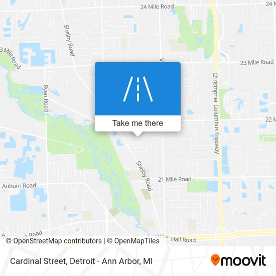 Cardinal Street map