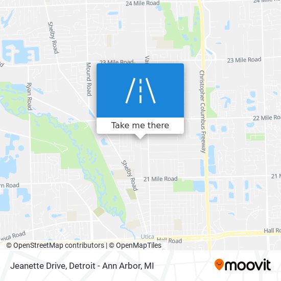 Mapa de Jeanette Drive