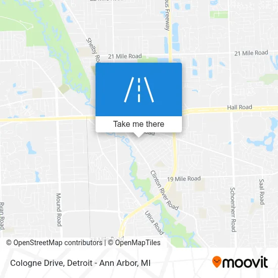 Cologne Drive map