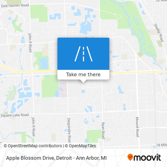 Mapa de Apple Blossom Drive