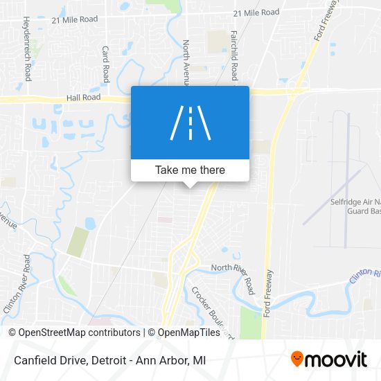 Mapa de Canfield Drive