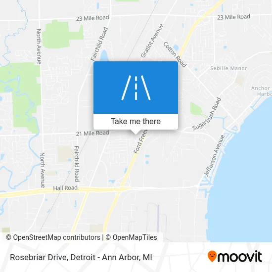 Rosebriar Drive map