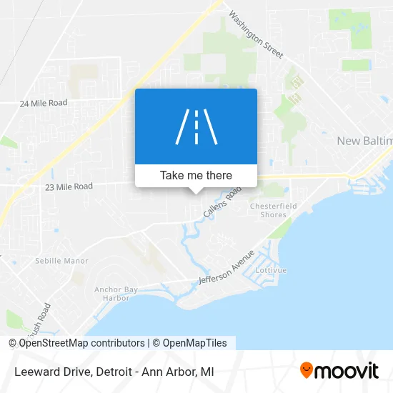Leeward Drive map