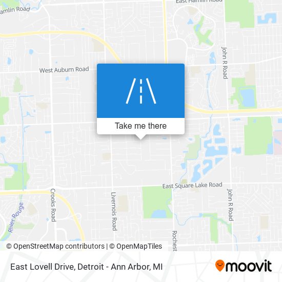 East Lovell Drive map