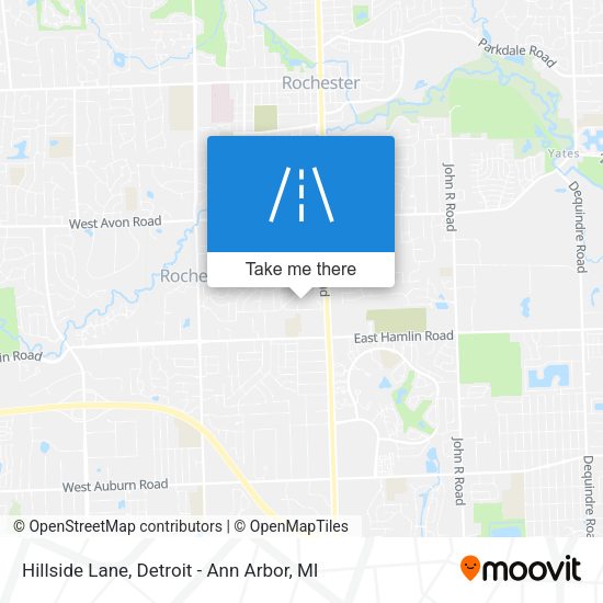 Mapa de Hillside Lane