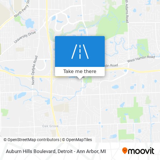 Mapa de Auburn Hills Boulevard