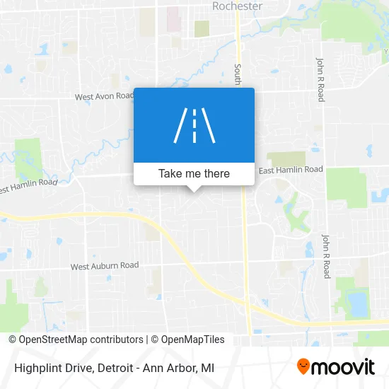 Highplint Drive map