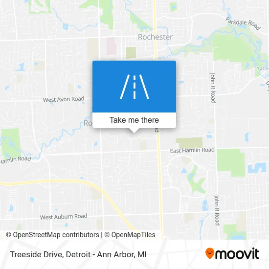 Treeside Drive map