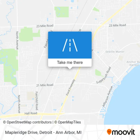 Mapleridge Drive map