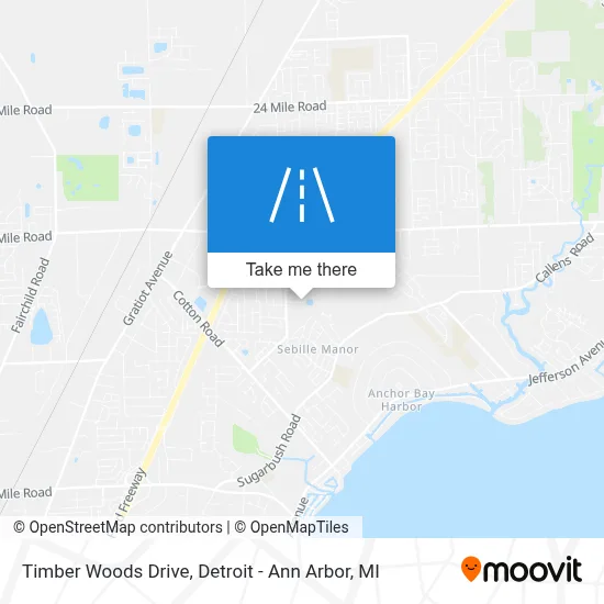 Timber Woods Drive map