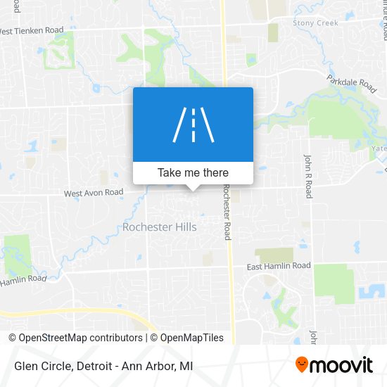 Mapa de Glen Circle