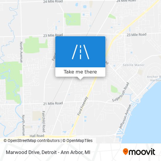 Marwood Drive map