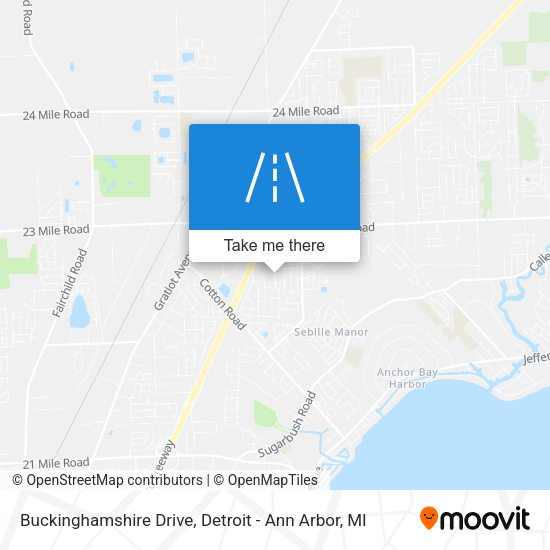 Buckinghamshire Drive map