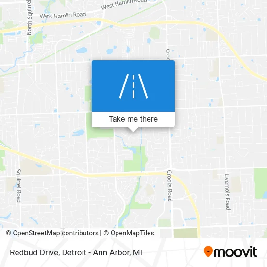 Redbud Drive map