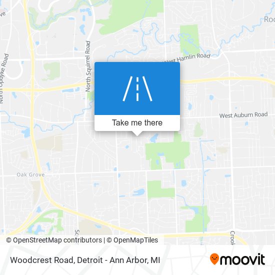 Woodcrest Road map