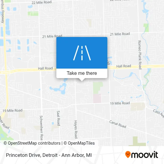 Princeton Drive map