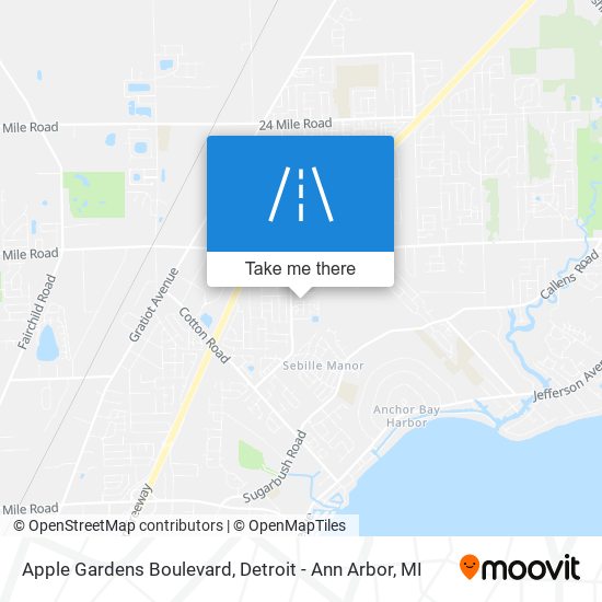 Mapa de Apple Gardens Boulevard