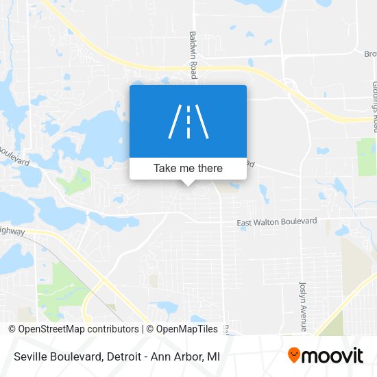Mapa de Seville Boulevard