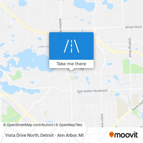 Vista Drive North map