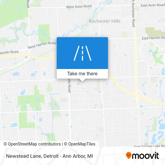 Newstead Lane map