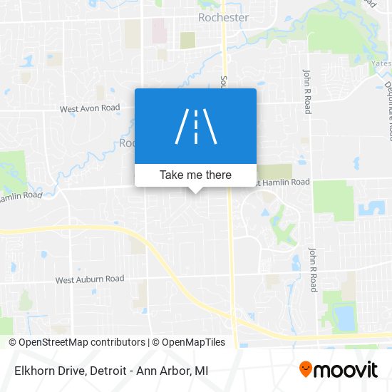 Elkhorn Drive map