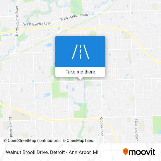 Walnut Brook Drive map