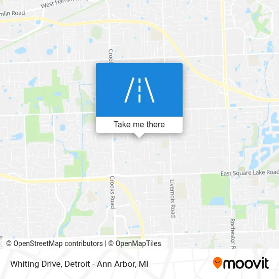 Whiting Drive map
