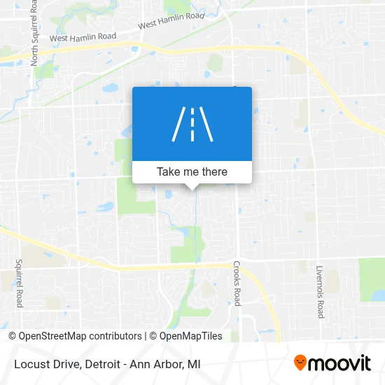Locust Drive map