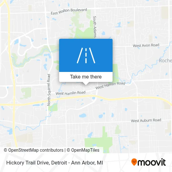Hickory Trail Drive map