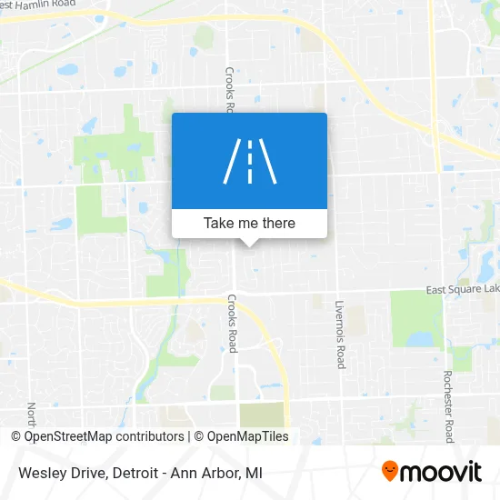 Wesley Drive map
